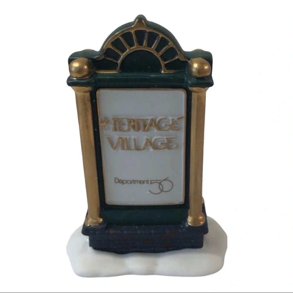 Department 56 Heritage Village Sign #99538 Collectors Vintage Rare Find